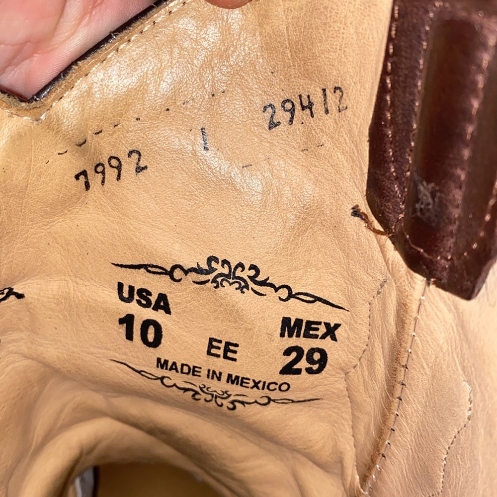 Los Altos Men’s Python Square Toe Boots ( Brown )… - image 5